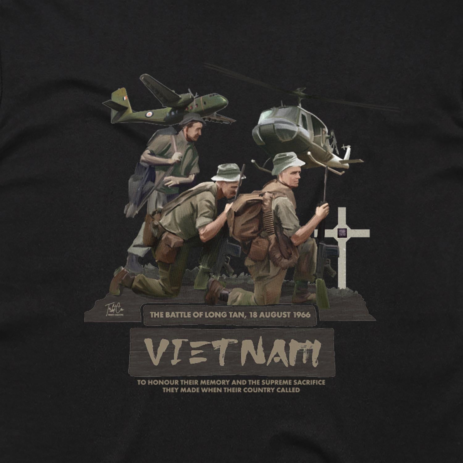 Battle Of Long Tan cotton t-shirt