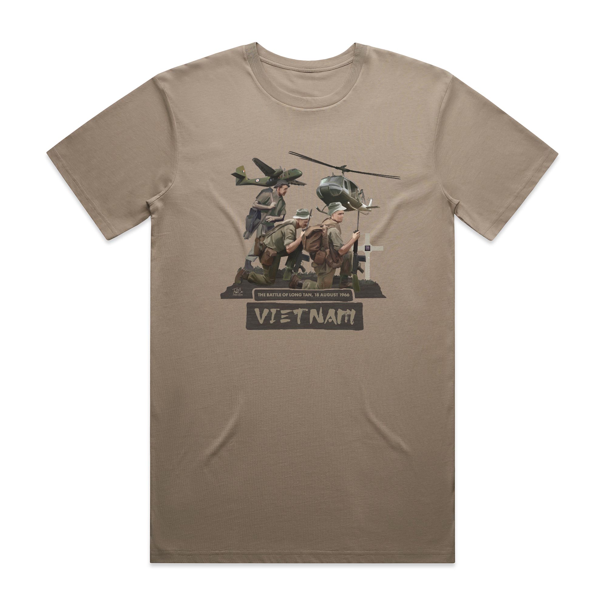 Battle Of Long Tan cotton t-shirt