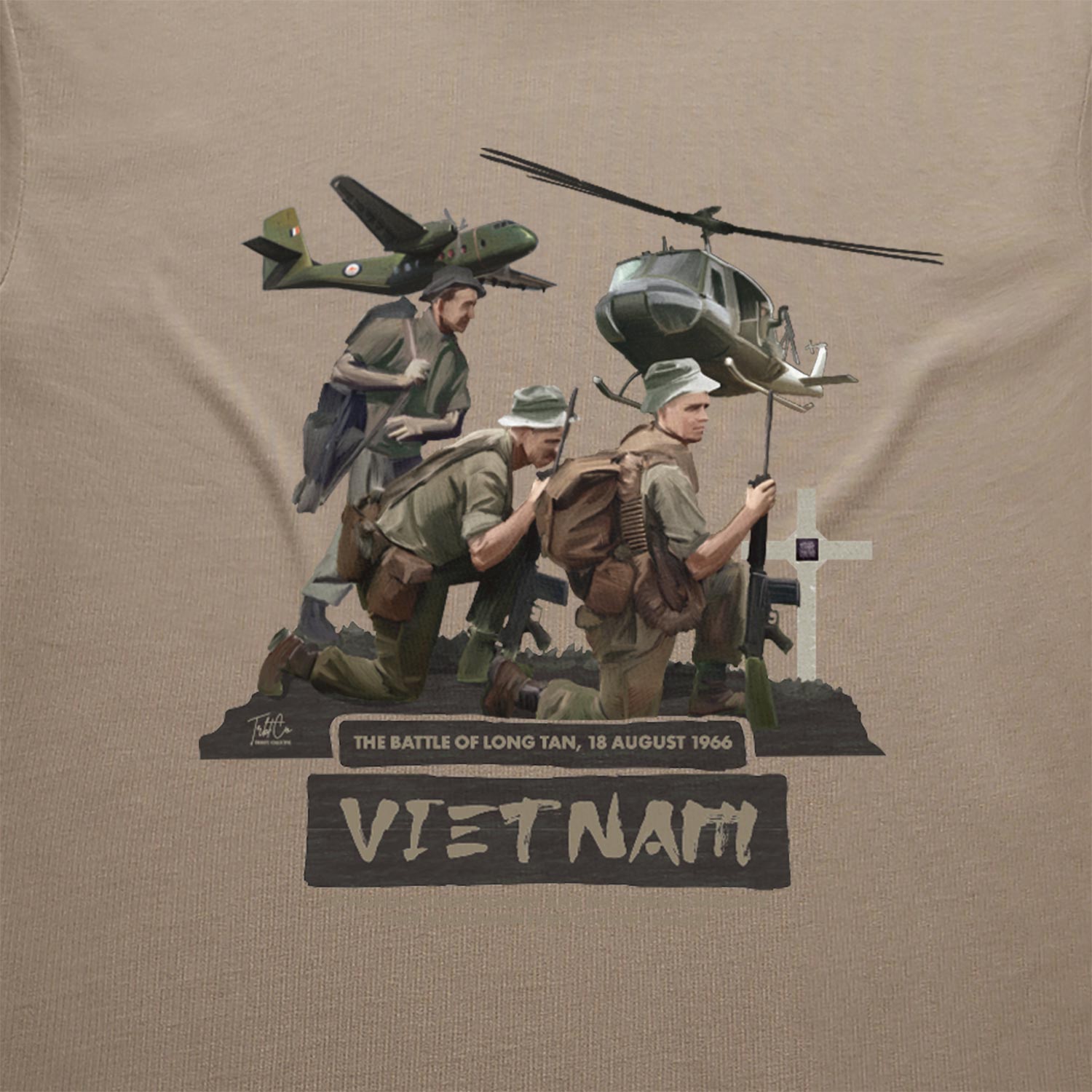 Battle Of Long Tan cotton t-shirt