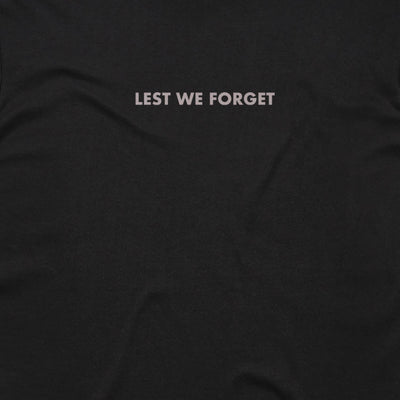 Lest We Forget + NZ Flag cotton t-shirt