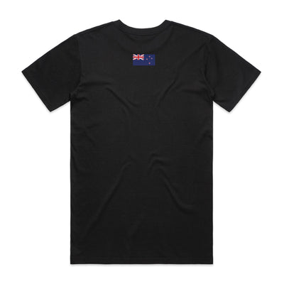 Lest We Forget + NZ Flag cotton t-shirt