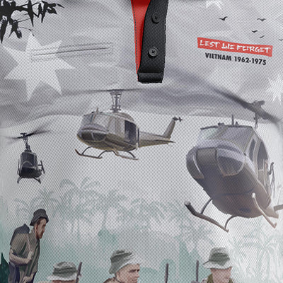 Vietnam Veterans polo with pocket