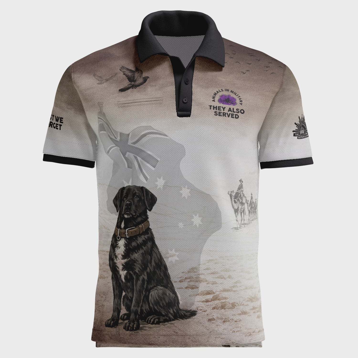 Animals In Military polo with pocket