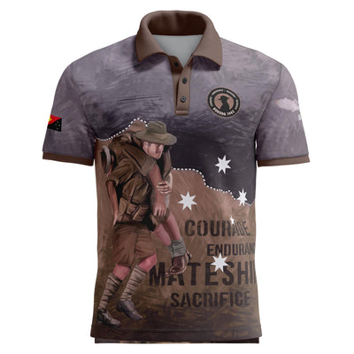 Battle of Kokoda Trail polo with pocket